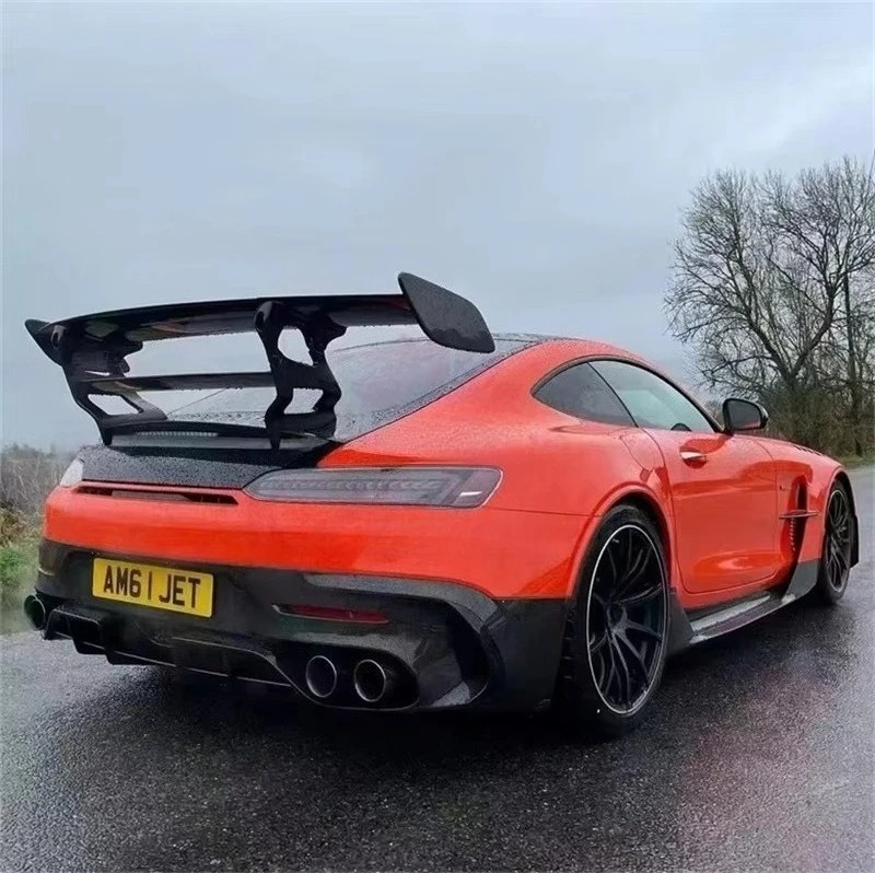 BS Style Carbon Fiber Rear Spoiler Wing for  GT GTS GTR Rear Tail Body Kit Retrofit Accessories
